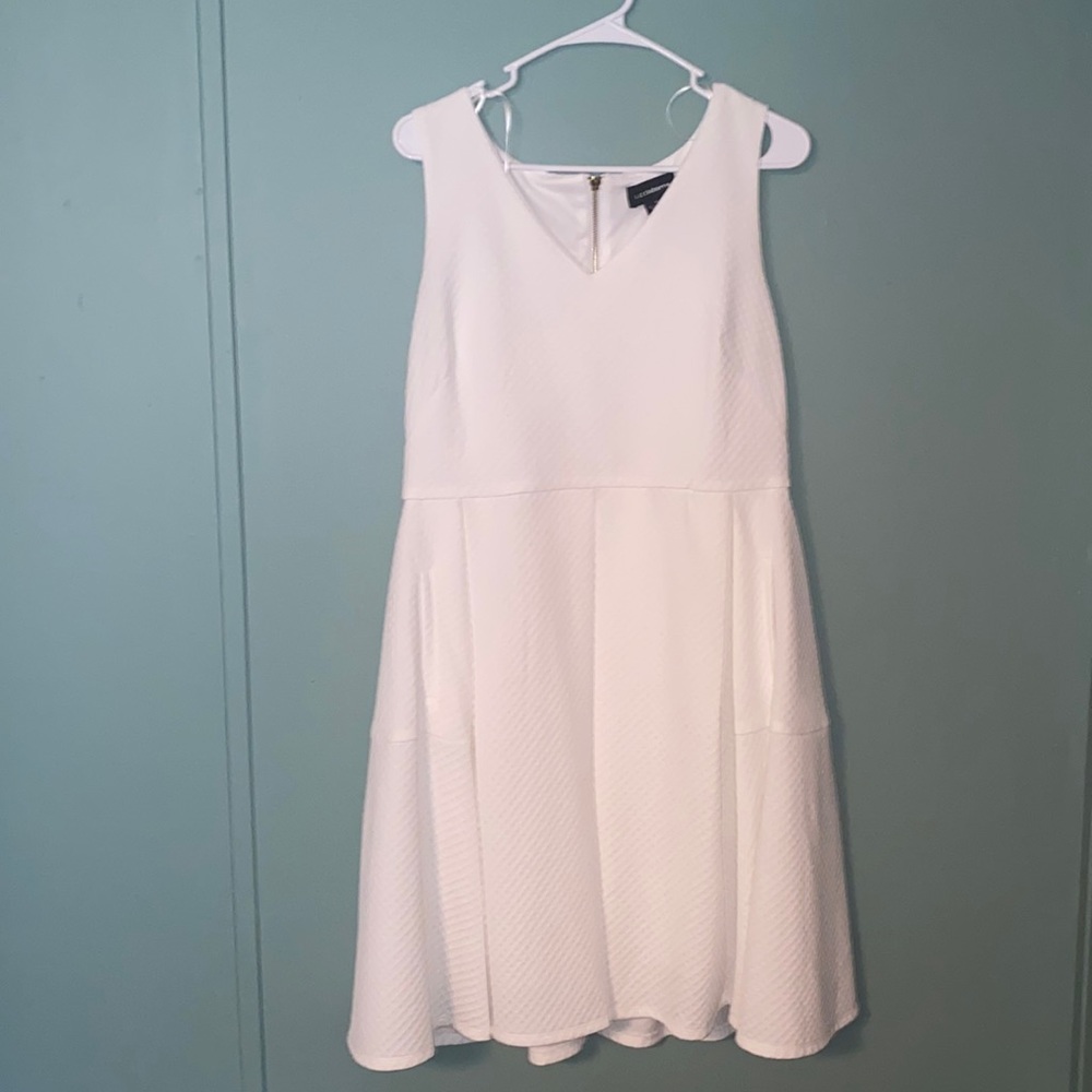 Liz Claiborne v neck fit and flare dress